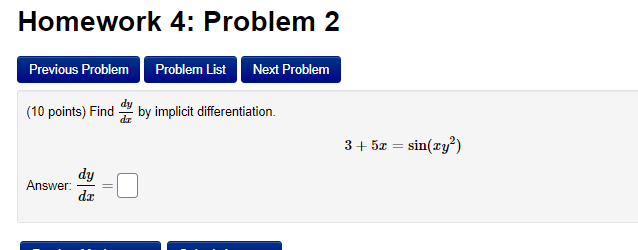 Solved Homework 4: Problem 2 Previous Problem Problem List | Chegg.com