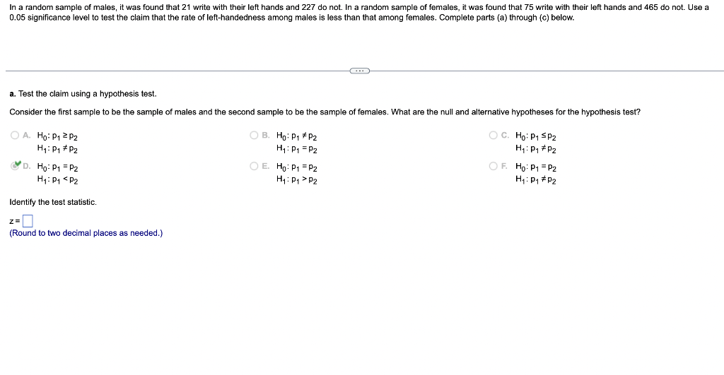 Solved B.test The Claim By Constructing An Appropriate | Chegg.com