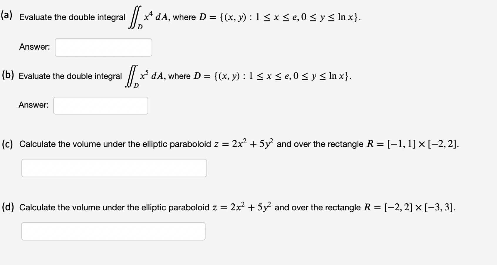 solved-a-evaluate-the-double-integral-1-x4-da-where-d-chegg