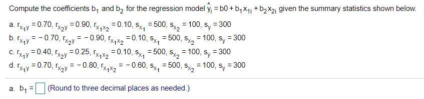 Solved B. Exgy Compute The Coefficients By And Bą For The | Chegg.com