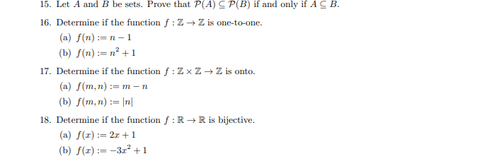 15 Let A And B Be Sets Prove That P A Cp B If Chegg Com