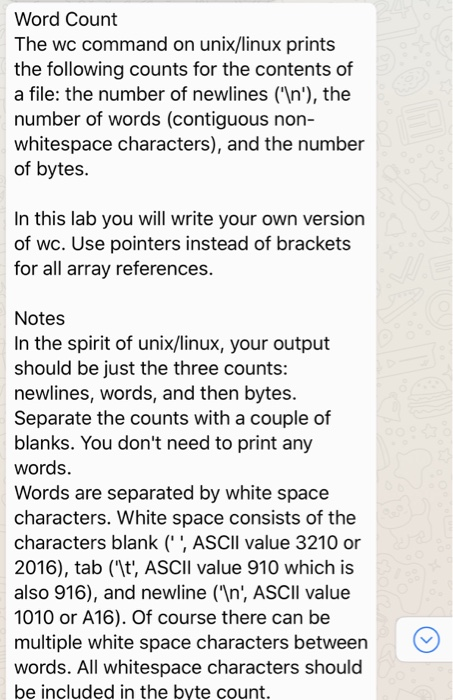 unix count number of words in file