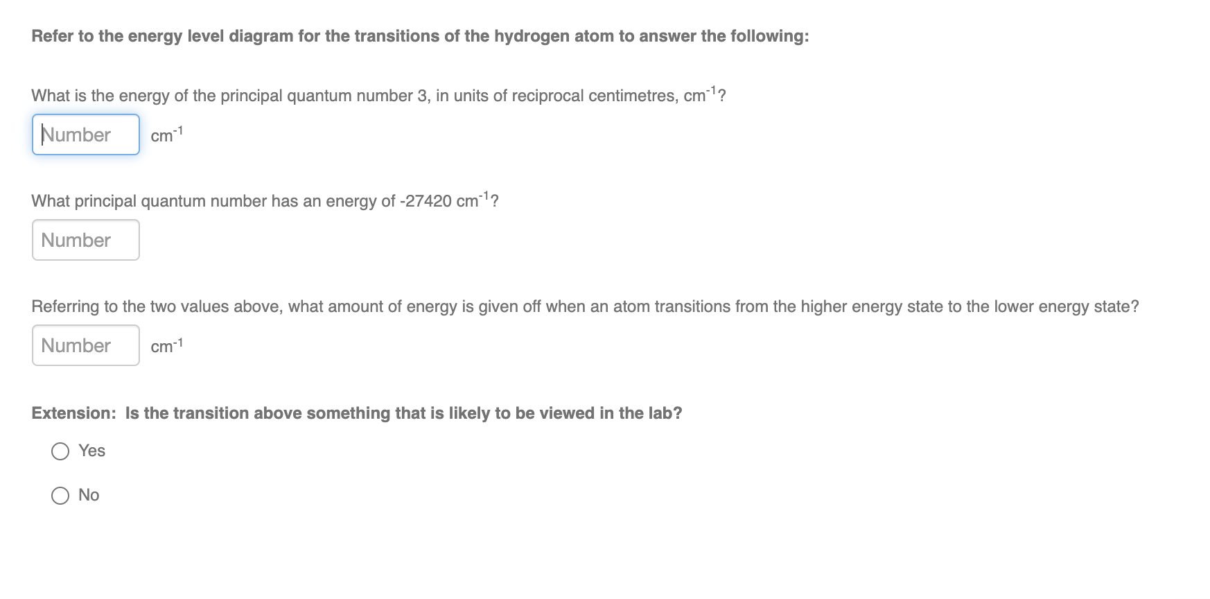 solved-refer-to-the-energy-level-diagram-for-the-transitions-chegg