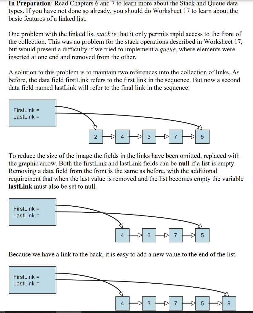 Solved In Preparation: Read Chapters 6 and 7 to learn more | Chegg.com