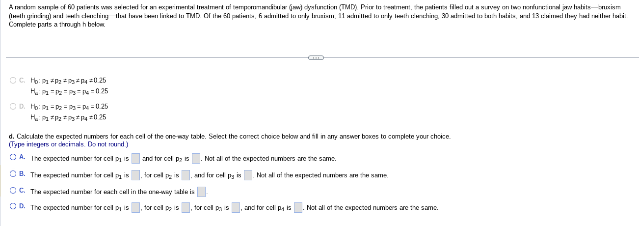 Solved Complete parts a through h below. C. | Chegg.com