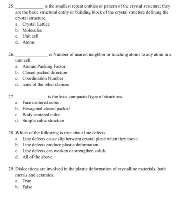 Solved SECTION A-CHOOSE THE CORRECT ANSWER Structural | Chegg.com