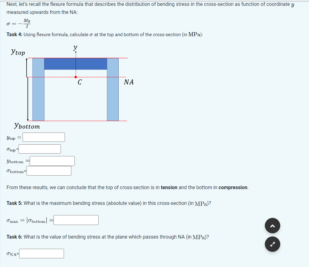 Solved Bending Stress In This Exercise, We Consider The | Chegg.com