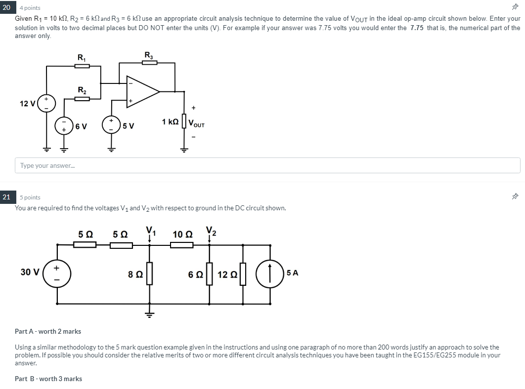 Solved 18 4 points Find the current I, for the circuit shown | Chegg.com