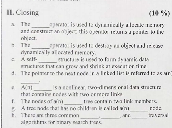 solved-ii-closing-10-a-the-operator-is-used-to-chegg