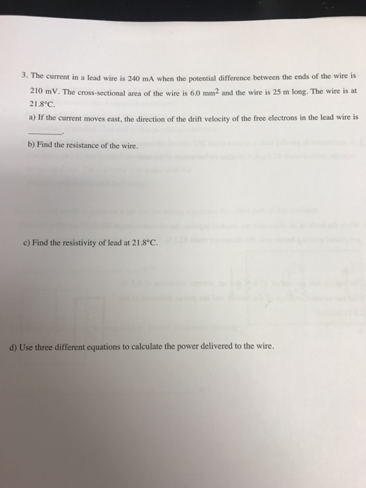 Solved The current in a lead wire is 240 mA when the | Chegg.com