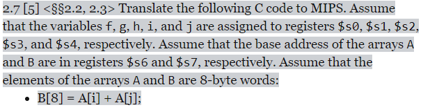 Solved 2.7 [5] Translate the following C code | Chegg.com
