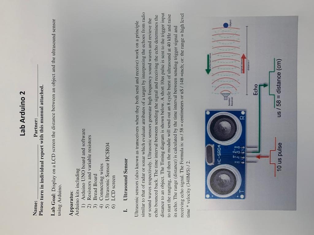 Solved Lab Arduino 2 Name: Partner: Please turn in | Chegg.com