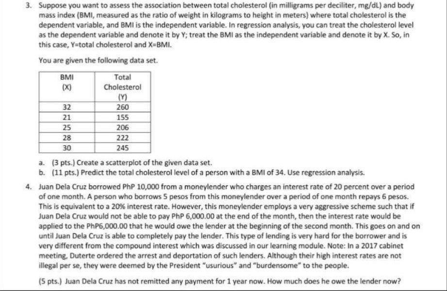 Solved PART C. WORD PROBLEMS. (39 pts. total) Solve the | Chegg.com