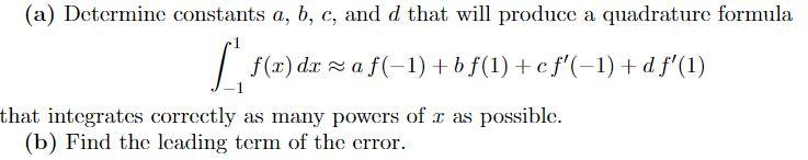 Solved (a) Determine Constants A, B, C, And D That Will | Chegg.com