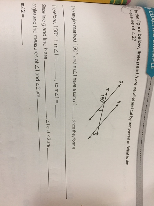 Solved In the figure below, lines g and h are parallel and | Chegg.com