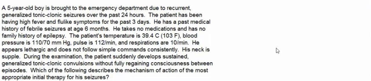 Solved A 5-year-old boy is brought to the emergency | Chegg.com