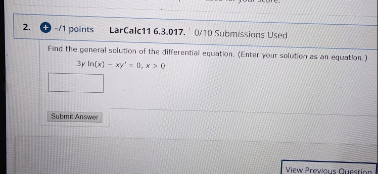 Solved Your best submission for each question part is used | Chegg.com