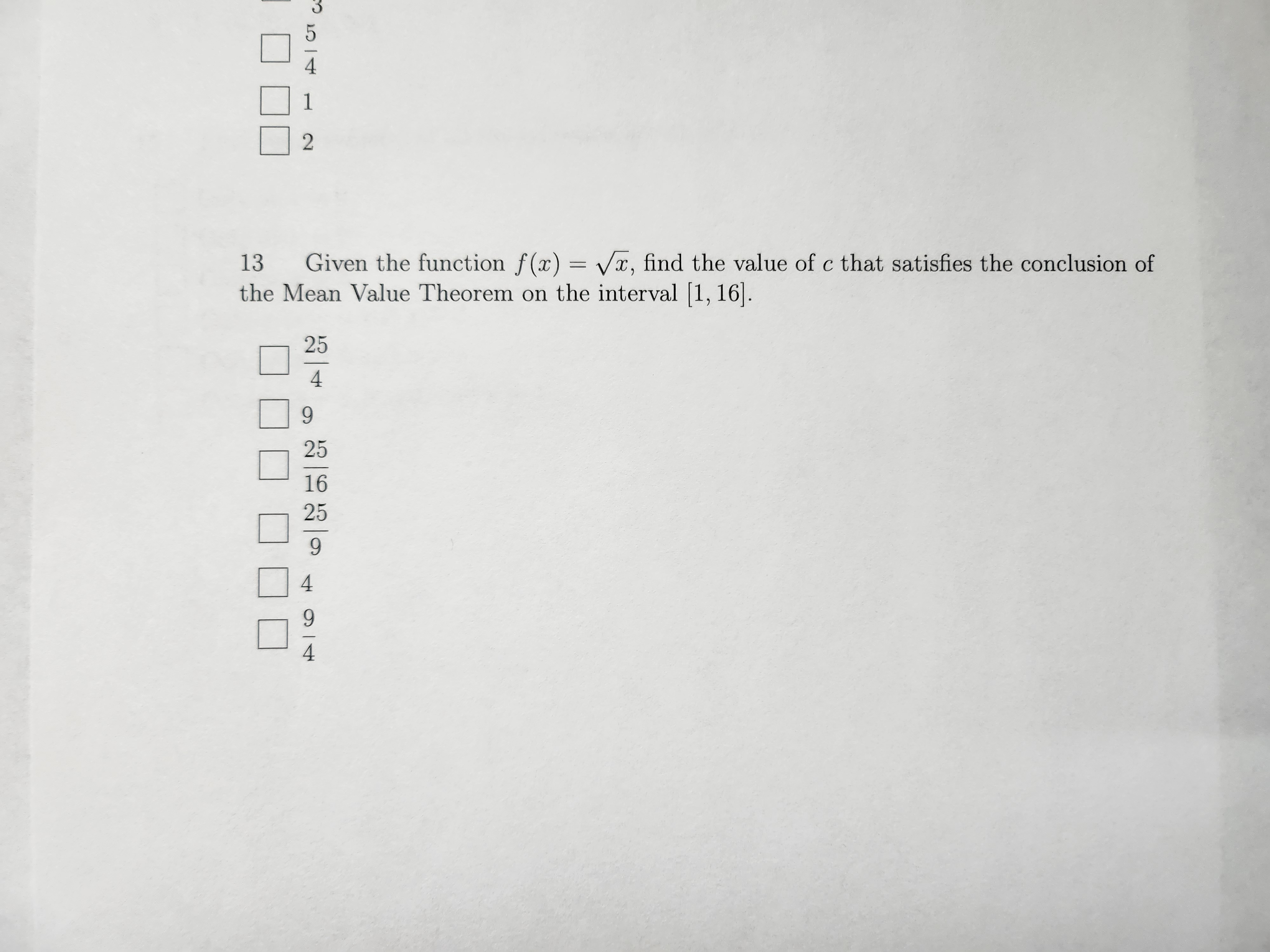 Solved 45 1 2 13 Given the function f(x)=x, find the value | Chegg.com