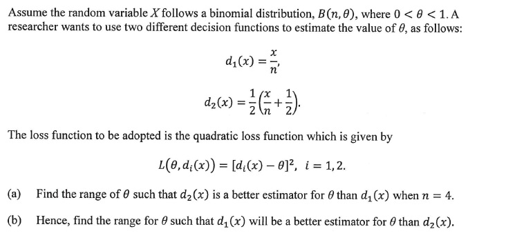 Solved Assume The Random Variable X Follows A Binomial Di Chegg Com