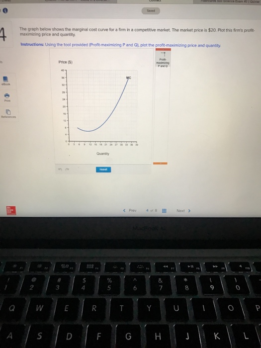 Solved The graph below shows the marginal cost curve for a | Chegg.com
