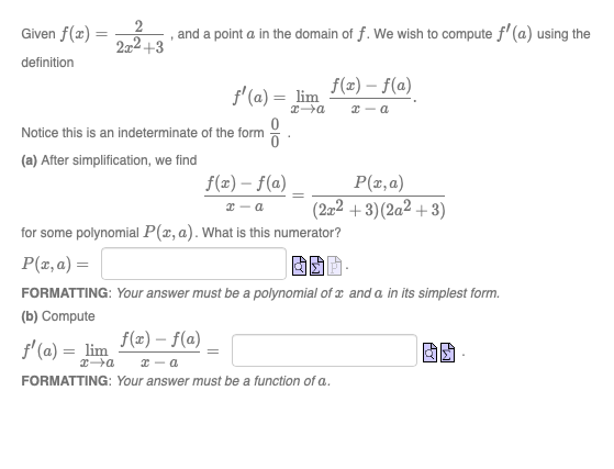 2 3 Ca 2 Given F X And A Point A In The Domain Chegg Com