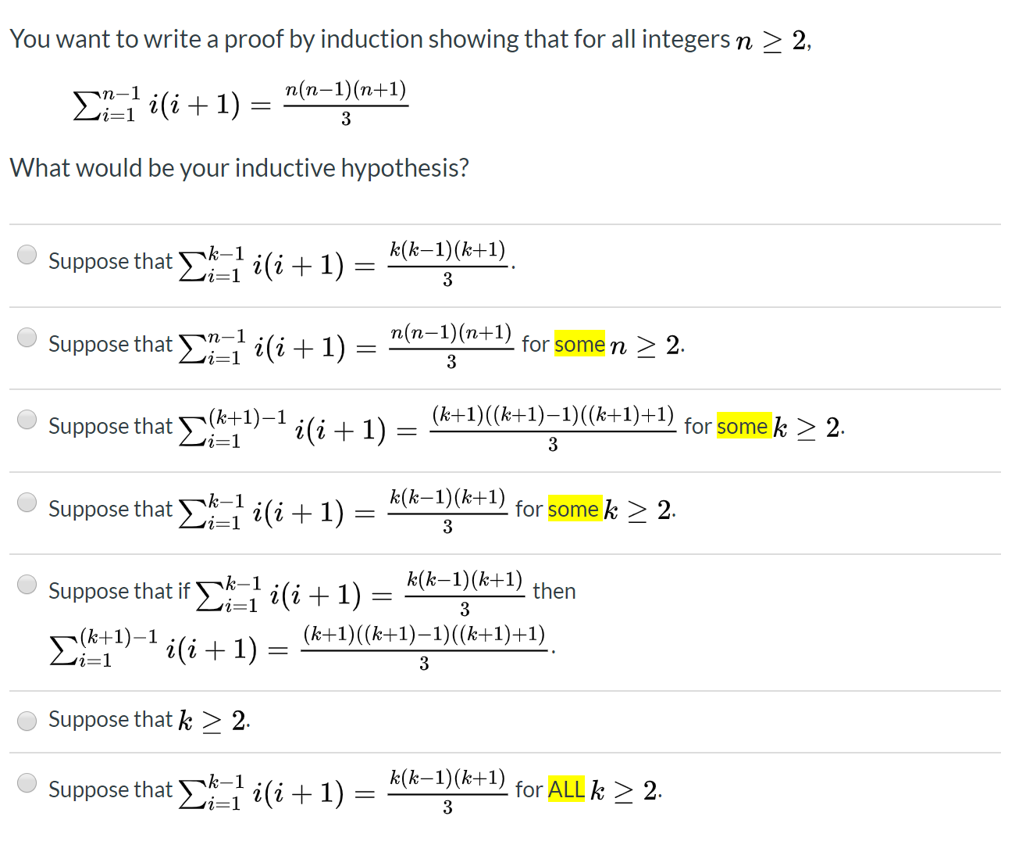 Solved You Want To Write A Proof By Induction Showing That Chegg Com