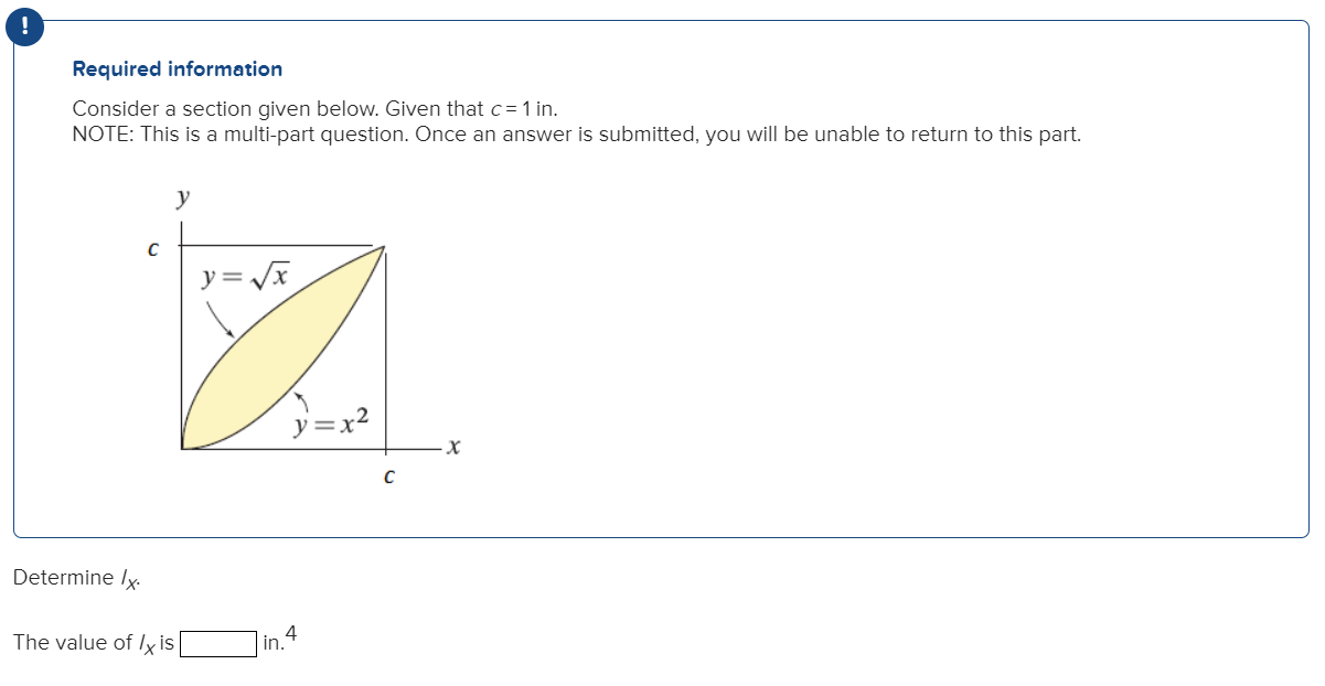 Solved Required information Consider a section given below. | Chegg.com