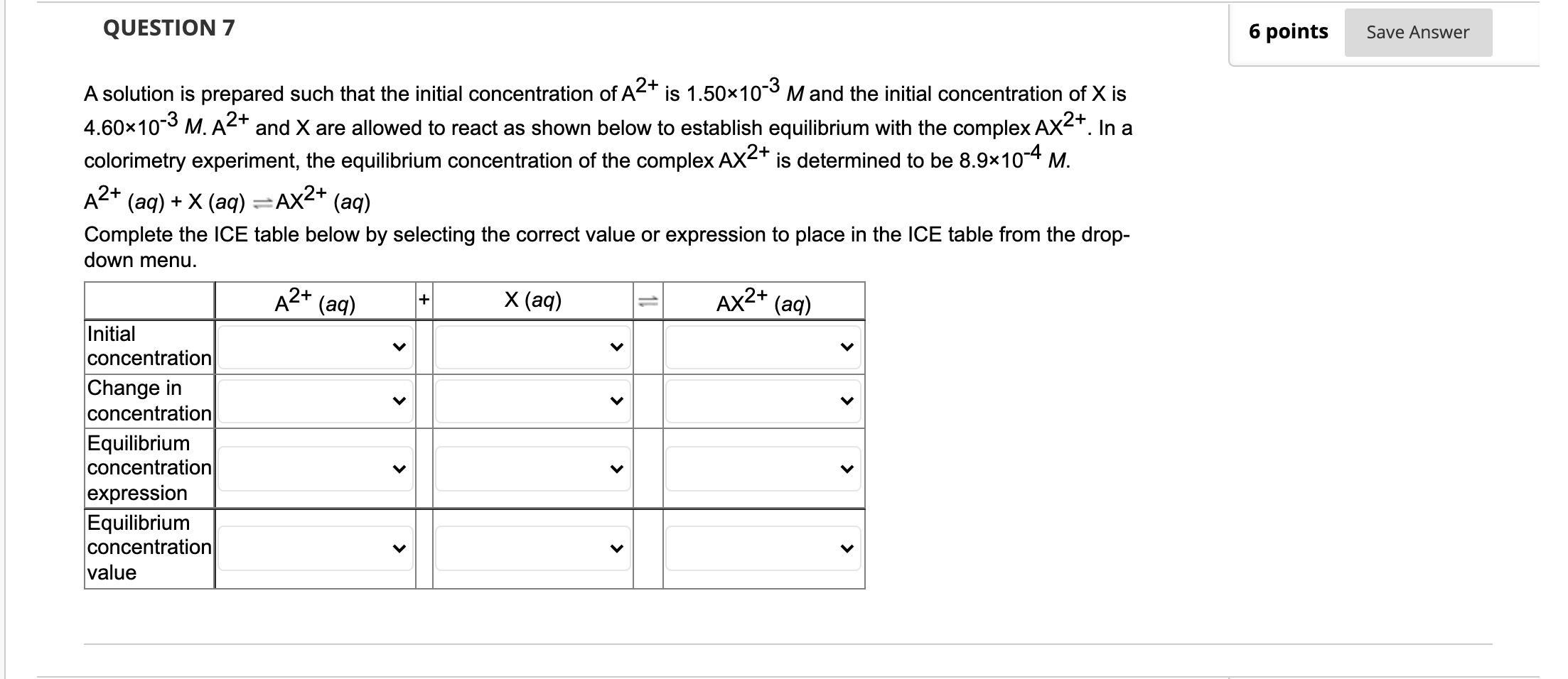 Solved QUESTION 7 6 points Save Answer A solution is | Chegg.com