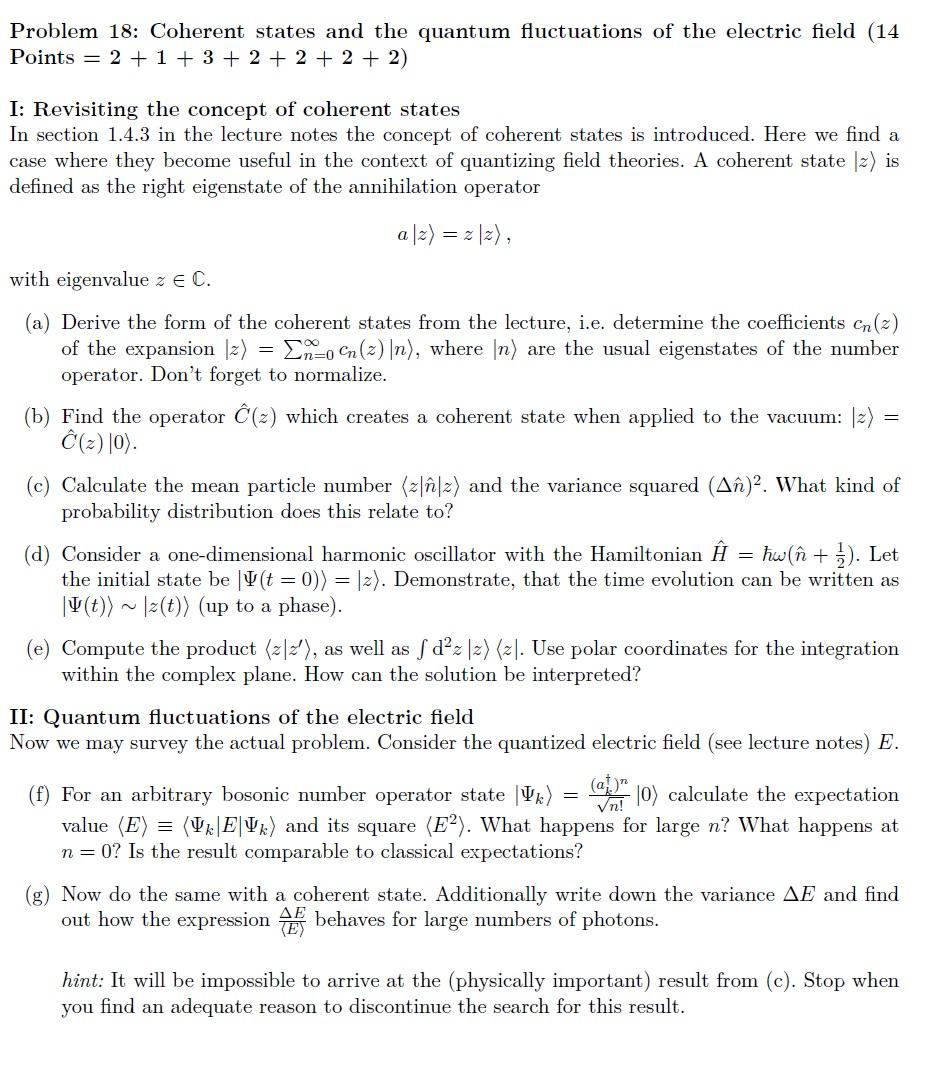 Problem 17 Commutator Of The Electric Field 13 P Chegg Com