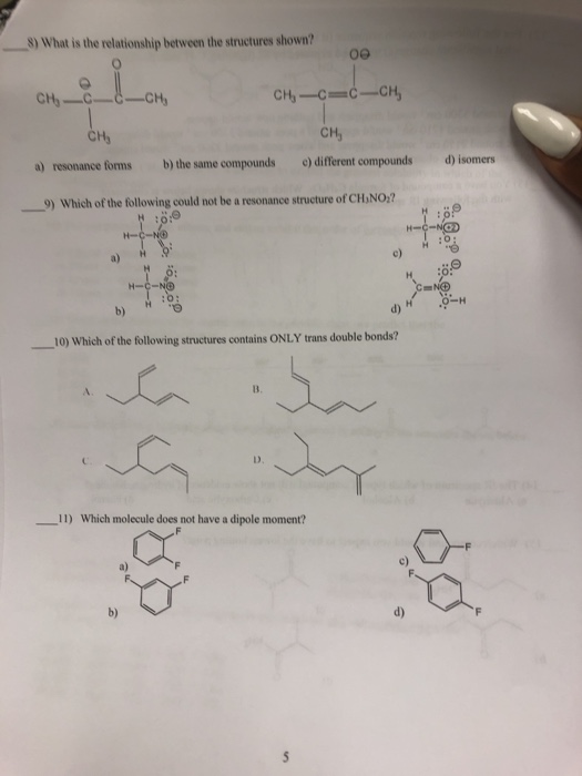 Solved 8) What is the relationship between the structures | Chegg.com