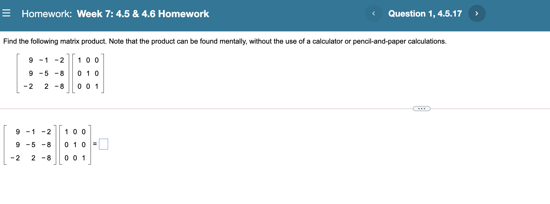 Solved = Homework: Week 7: 4.5 & 4.6 Homework Question 1, | Chegg.com