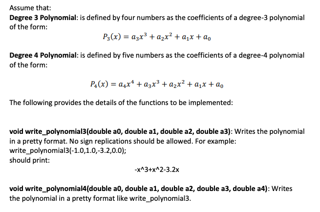 Solved You Will Write A Complete C Program Implement Several 4456