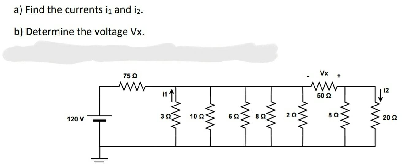 Solved A Find The Currents In And I2 B Determine The Chegg Com