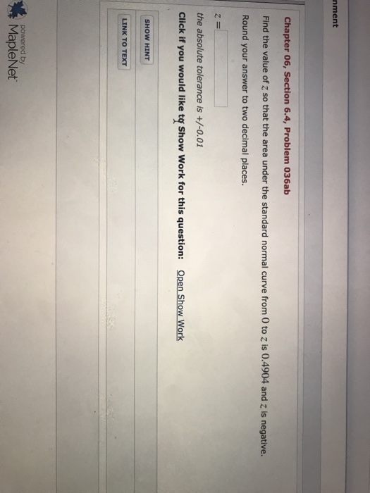 Solved nment Chapter 06, Section 6.4, Problem 036ab Find the | Chegg.com
