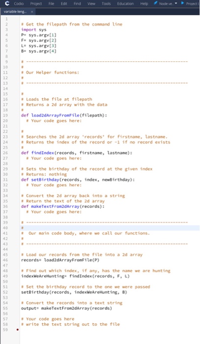 Solved CollapseData formats 5. 5. Challenge: variable length | Chegg.com