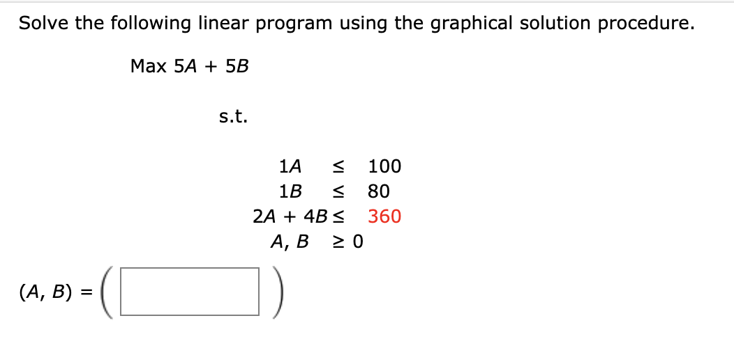 Solved Solve the following linear program using the | Chegg.com