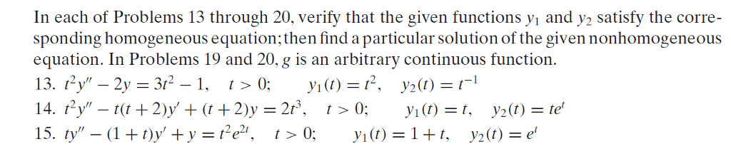 Solved 28. The method of reduction of order (Section 3.4) | Chegg.com