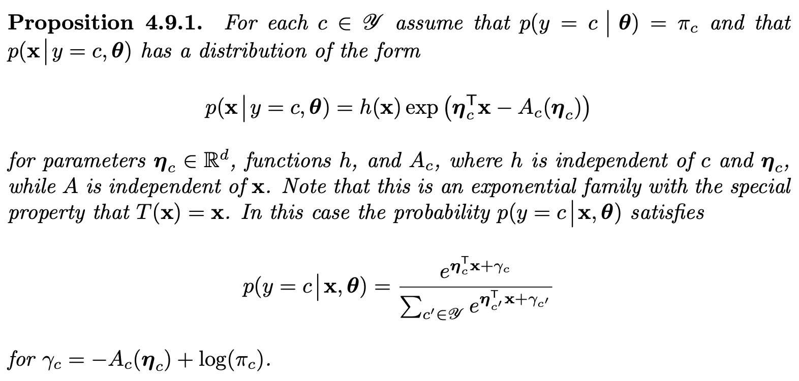 Proposition 4.9.1. For each c∈Y assume that | Chegg.com