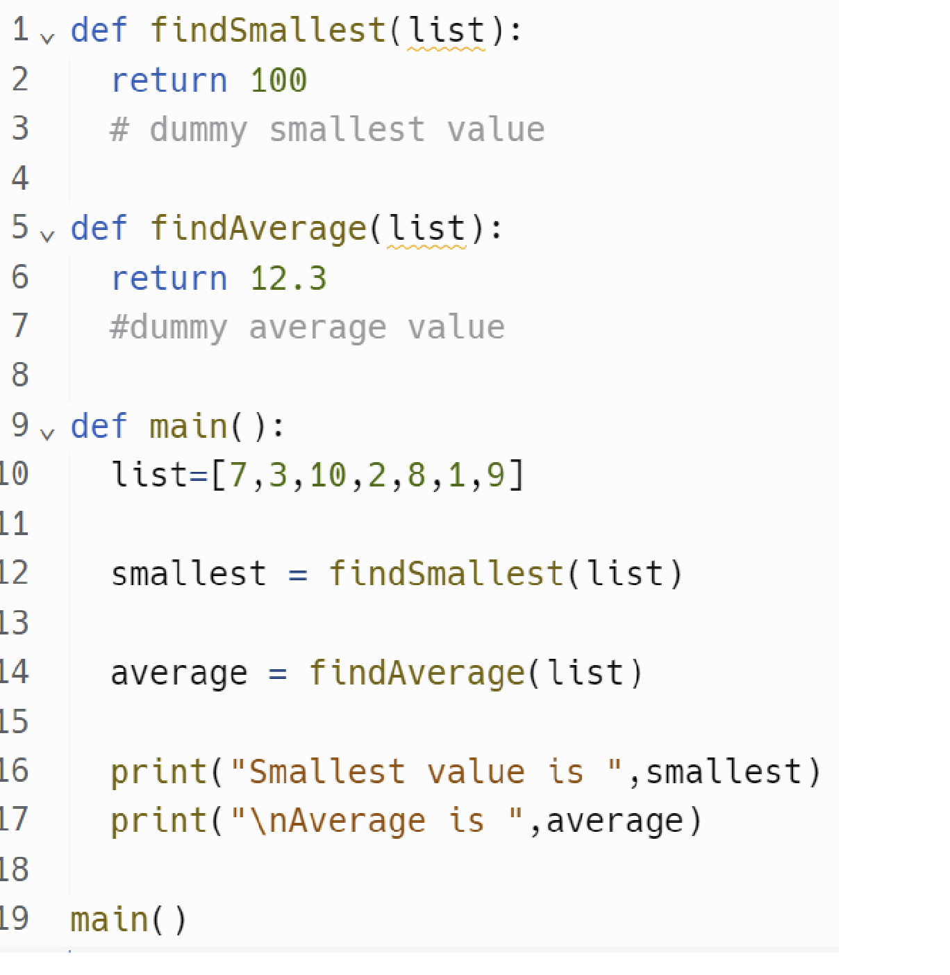 Solved Write the complete definition of the function | Chegg.com