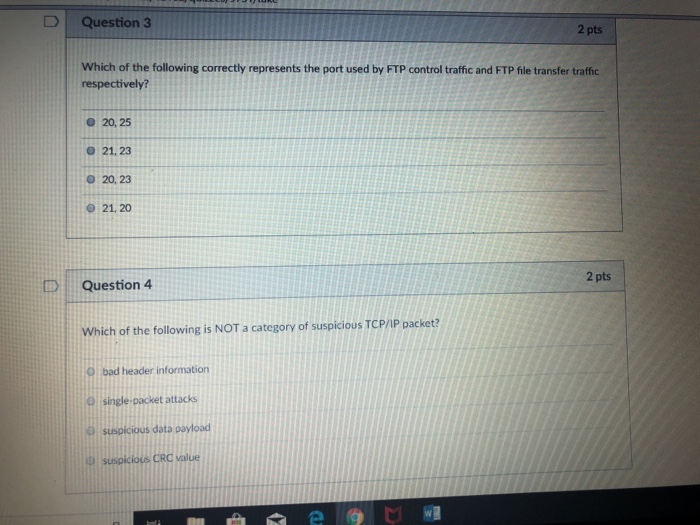 Solved D Question 3 2 pts Which of the following correctly | Chegg.com
