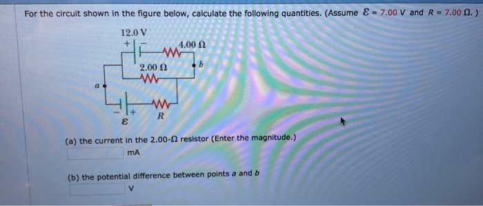 Solved For the circuit shown in the figure below, calculate | Chegg.com