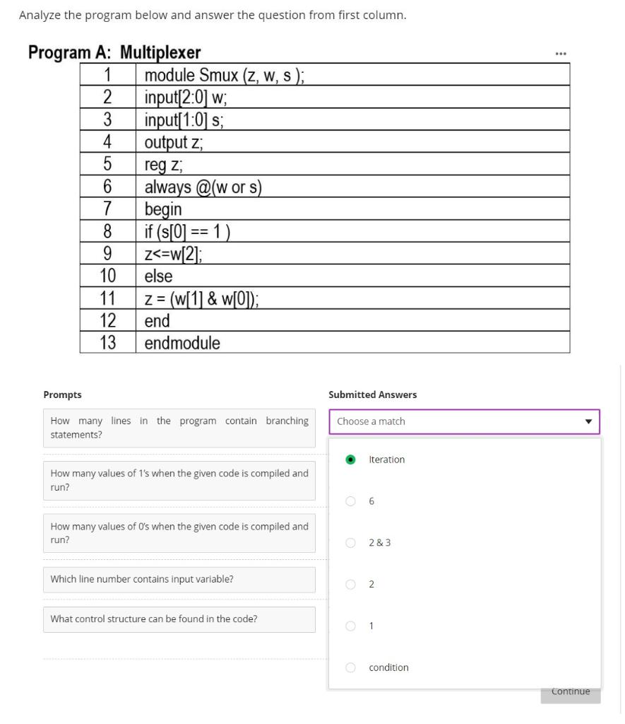 Solved Analyze the program below and answer the question | Chegg.com