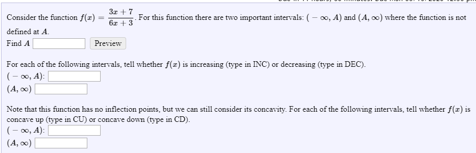 Solved ) where the function is not 3.0 +7 Consider the | Chegg.com