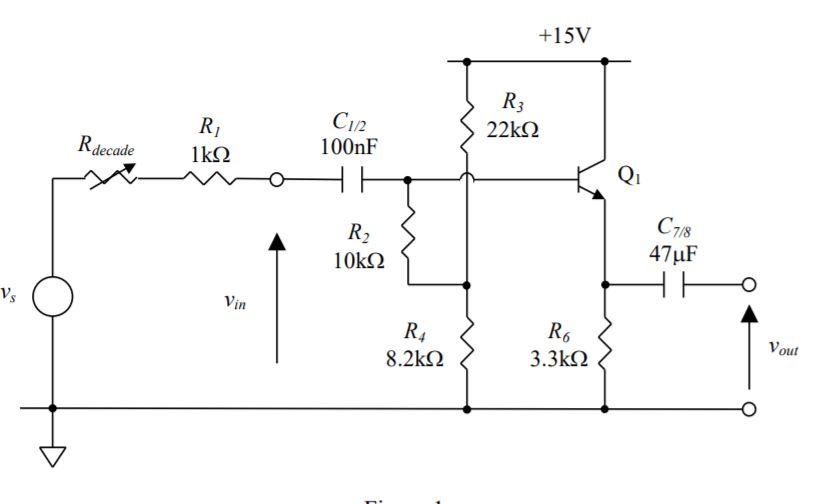 Solved For the experimental circuit in Figure 1: Theoretical | Chegg.com