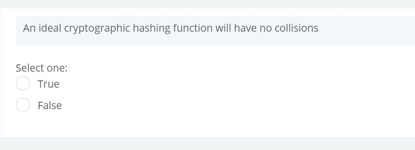 Solved An Ideal Cryptographic Hashing Function Will Have No | Chegg.com