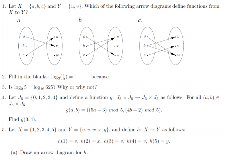 Solved 1 Let X A B C And Y U V Which Of The Fo Chegg Com