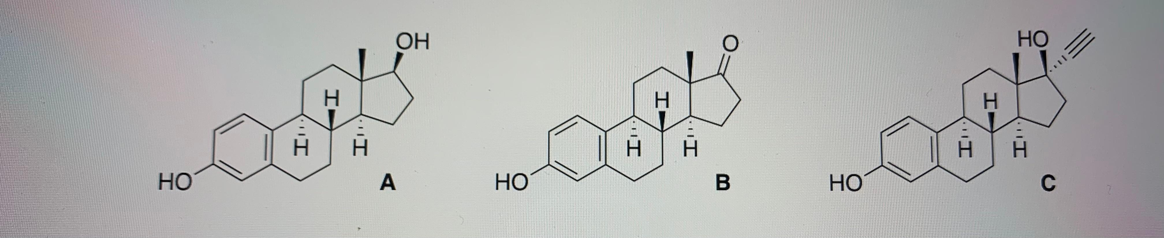 Solved G) Now Consider The Steroids B And C Above. Imagine | Chegg.com