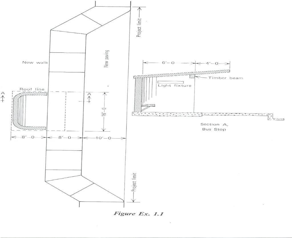 Solved Bus Shelter A small bus stop project is to be | Chegg.com