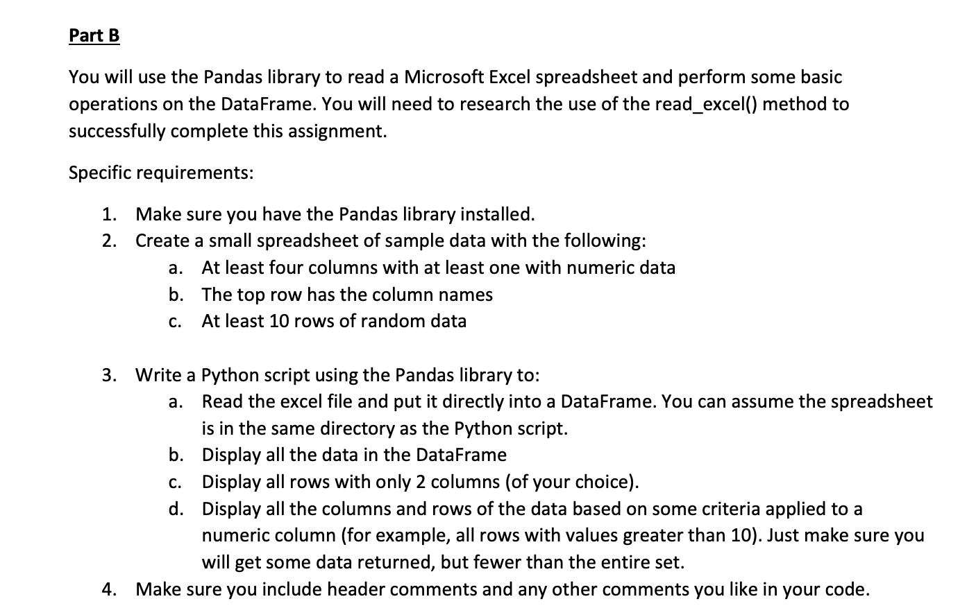 Solved You will use the Pandas library to read a Microsoft Chegg