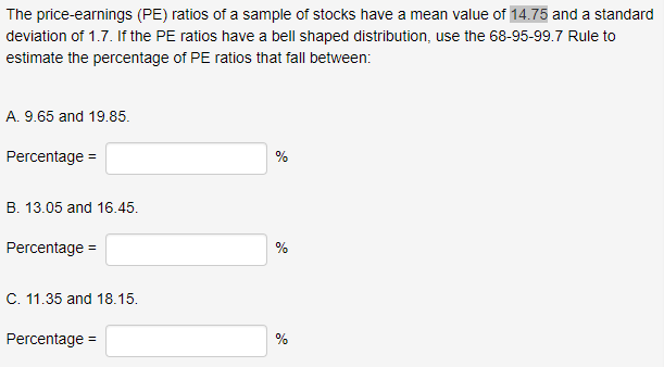 solved-the-price-earnings-pe-ratios-of-a-sample-of-stocks-chegg